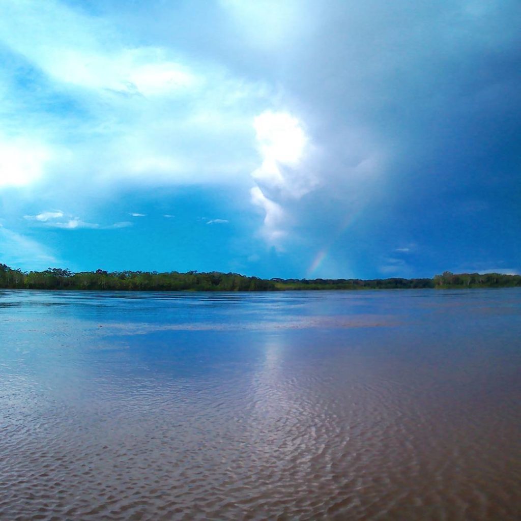 rainbow napo river boat iquitos peru el coca ecuador