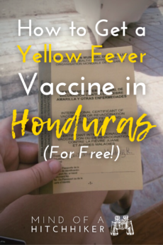 how i got my yellow fever vaccine in trujillo honduras