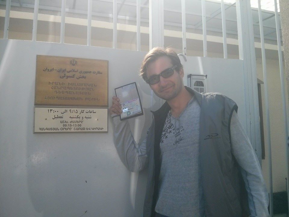 vaidas at the iranian embassy
