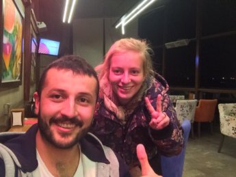 Kerem Gaziantep couchsurfing hitchhiking retracing steps