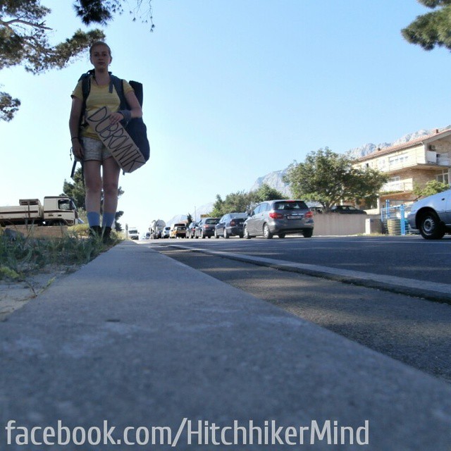 hitchhiking coastal road croatia split makarska dubrovnik solo