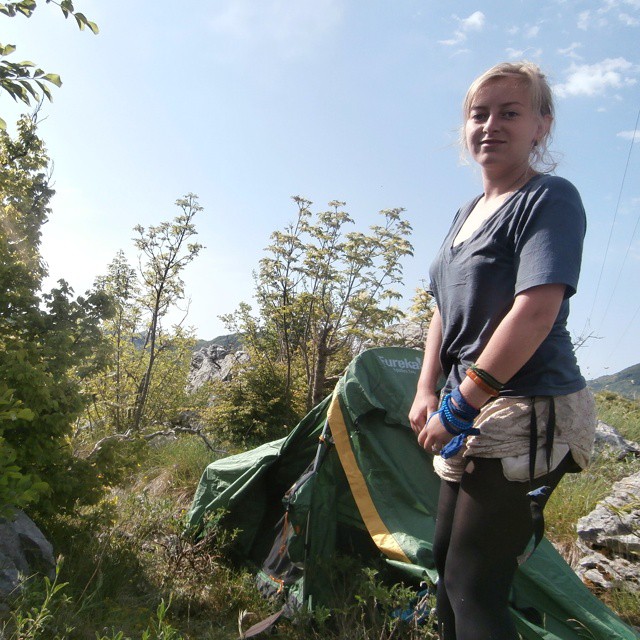 tent inauguration eureka spitfire freecamping wildcamping montenegro crna gora Cetinje