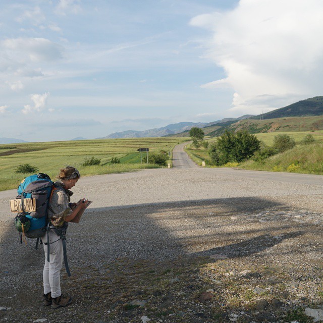 Korçë Albania Shqiperia Korca Korcë beautiful road solo female hitchhiking safety