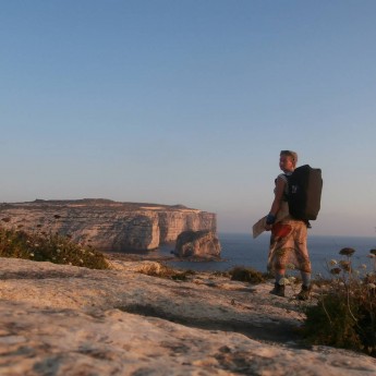 azure window rocky freecamping freecamping wildcamping malta illegal sunset gozo hitchhiking