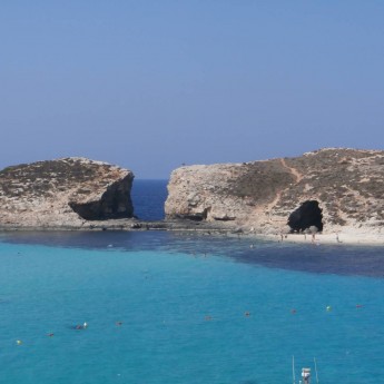 The Blue Lagoon from Comino
