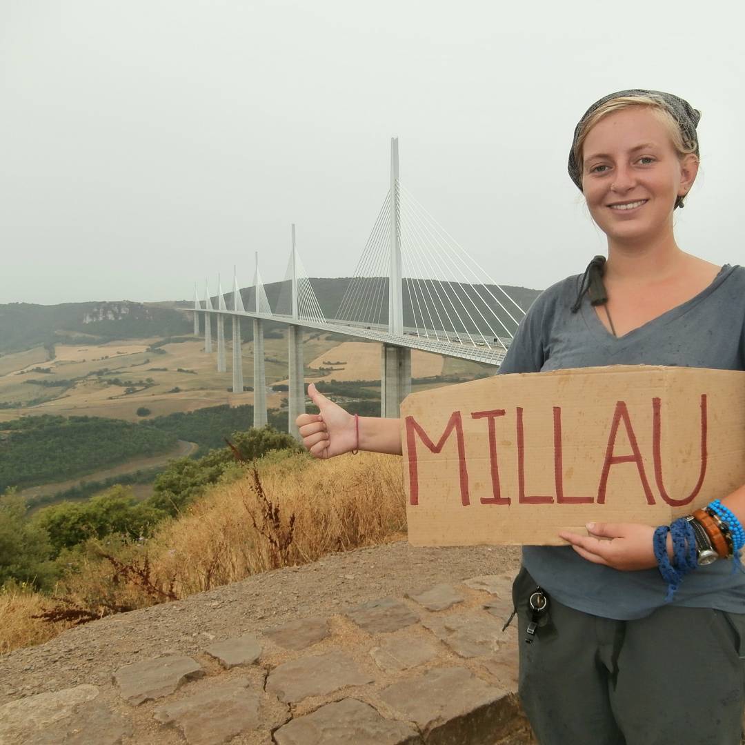 millau viaduct hitchhiking bucketlist solo female travel