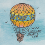 Katie Featherstone Feathery Travels logo publications
