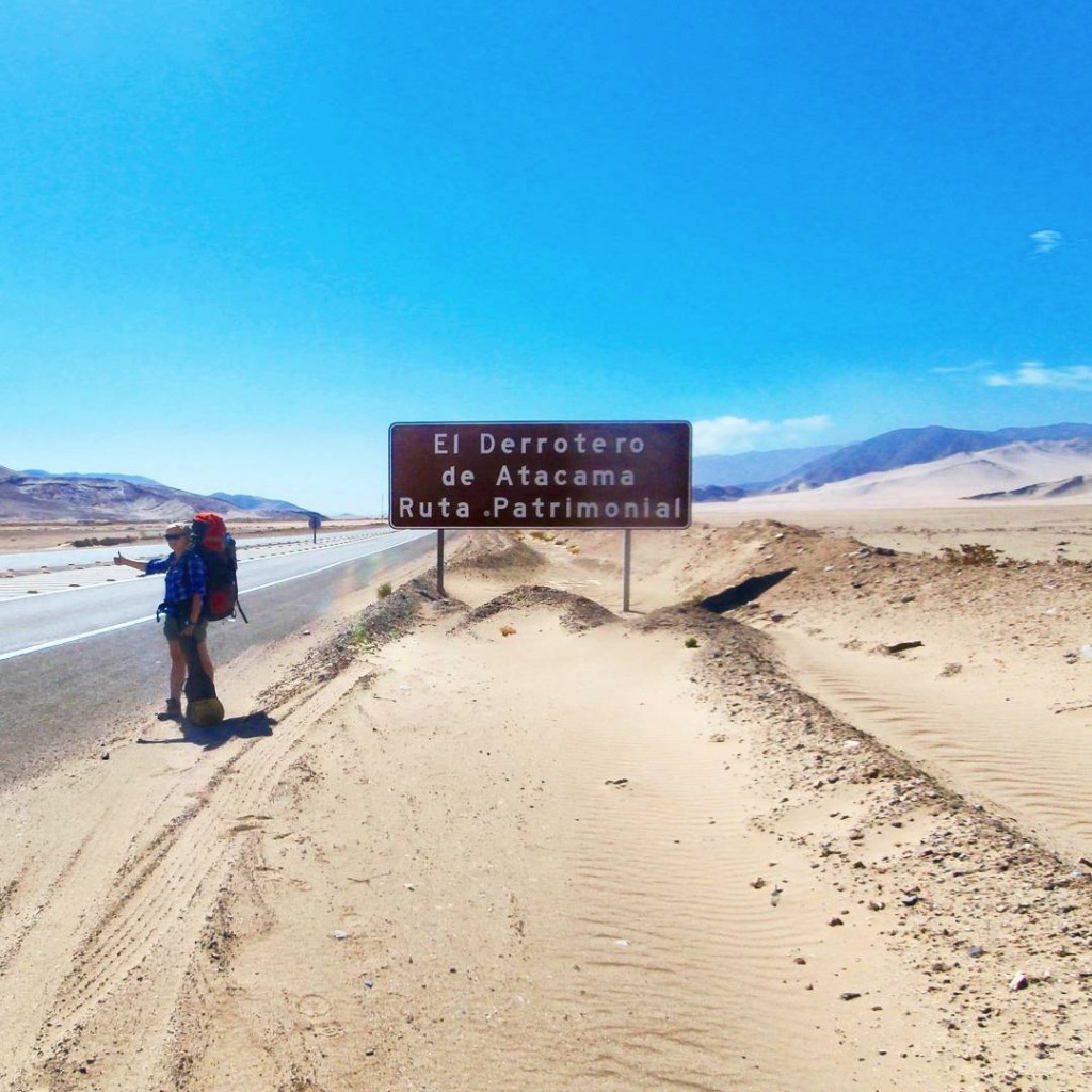 hitchhiking atacama desert chile