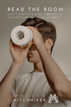 Not all plumbing systems can flush your toilet paper, even when you're visiting the fanciest place in town. With this post you can learn how to figure out whether you should flush your toilet paper or bin it when traveling abroad.