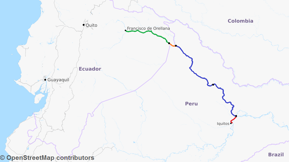 napo river map