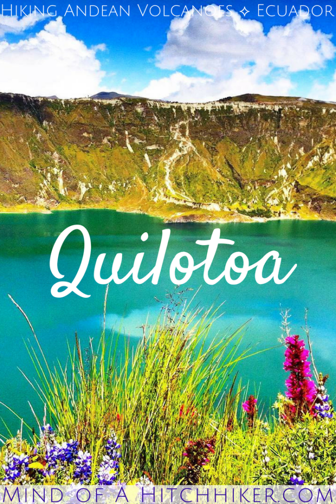 Quilotoa caldera hike ecuador pinterest pin crater lake