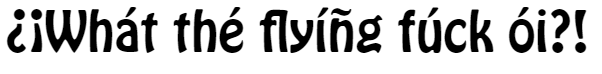 hobo font example spanish diacritics