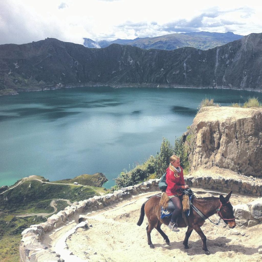 quilotoa caldera hike ecuador luis horse riding crater lake