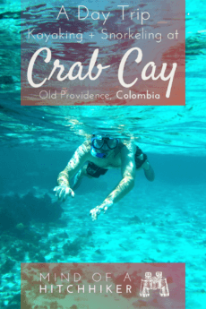 Old Providence Island in the Colombian archipelago of San Andrés is a special slice of paradise. One great day trip is renting a kayak to visit Crab Cay to snorkel at the reef #Providencia #OldProvidence #Colombia #snorkeling #kayaking #kayak #snorkel #SanAndrés #archipelago #Caribbean #CaribbeanSea #oceankayaking #seakayaking #tropicalfish #tropicalisland #CrabCay #island #mardelossietecolores #seaofsevencolors #paddling #SouthAmerica #LatinAmerica