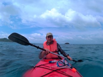 25 Jonas paddling kayaking Caribbean Sea Old Providence San Andrés archipelago