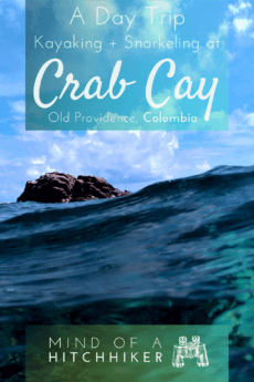 Old Providence Island in the Colombian archipelago of San Andrés is a special slice of paradise. One great day trip is renting a kayak to visit Crab Cay to snorkel at the reef #Providencia #OldProvidence #Colombia #snorkeling #kayaking #kayak #snorkel #SanAndrés #archipelago #Caribbean #CaribbeanSea #oceankayaking #seakayaking #tropicalfish #tropicalisland #CrabCay #island #mardelossietecolores #seaofsevencolors #paddling #SouthAmerica #LatinAmerica