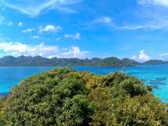 7 Vista Crab Cay highest point kayaking snorkeling Colombia