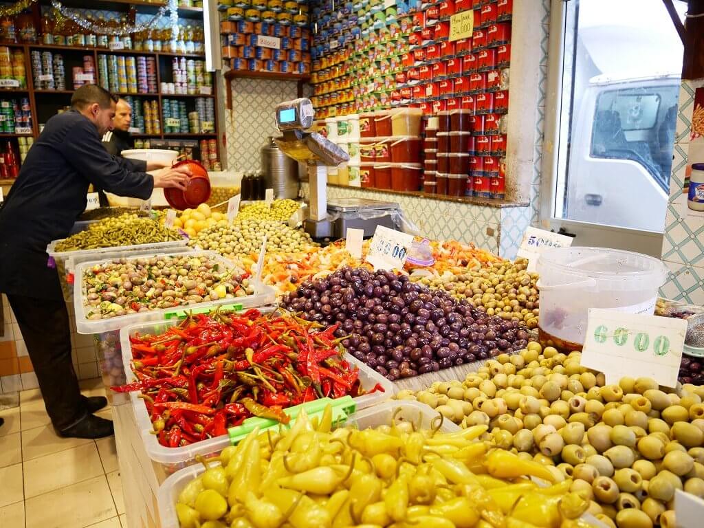 Tunisia Tunis olives market pepper harissa