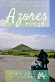 The best way to explore São Miguel island in the Azores is by renting a scooter in Ponta Delgada. #PontaDelgada #Azores #SaoMiguel #islands #Europe #Portugal #scooter #motorbike