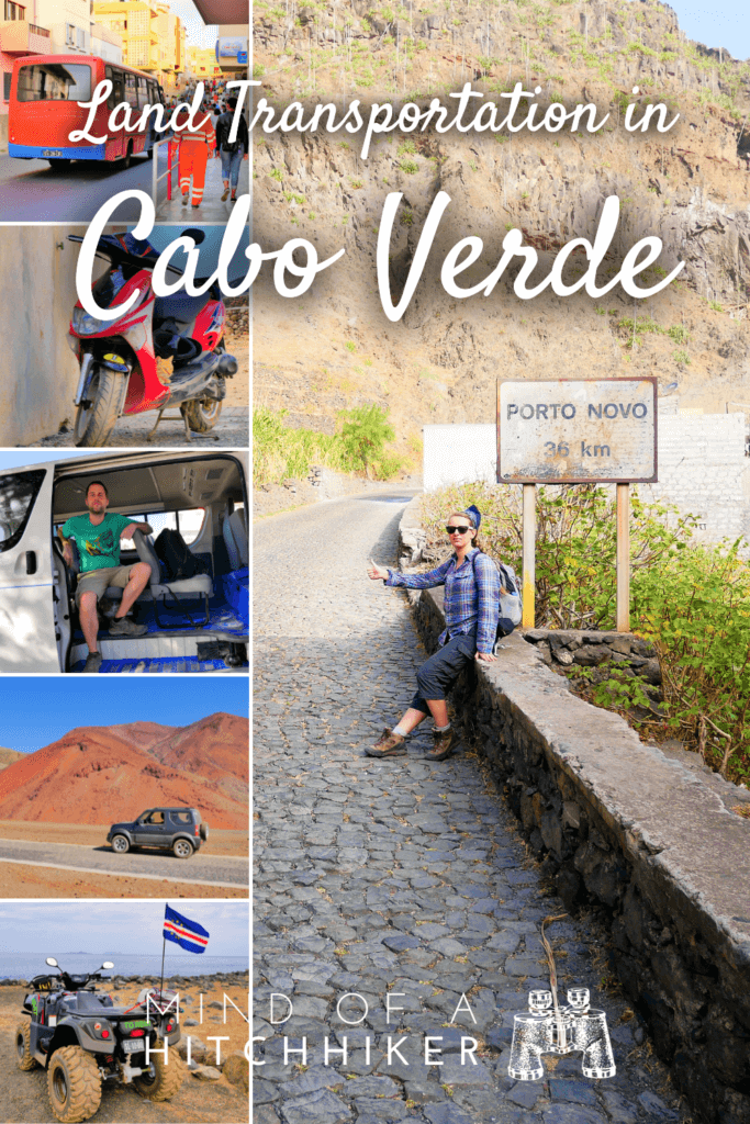Land Transportation in Cabo Verde pins car rental scooter quad ATV