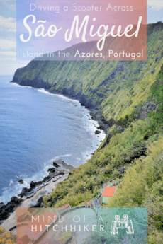 The best way to explore São Miguel island in the Azores is by renting a scooter in Ponta Delgada. #PontaDelgada #Azores #SaoMiguel #islands #Europe #Portugal #scooter #motorbike