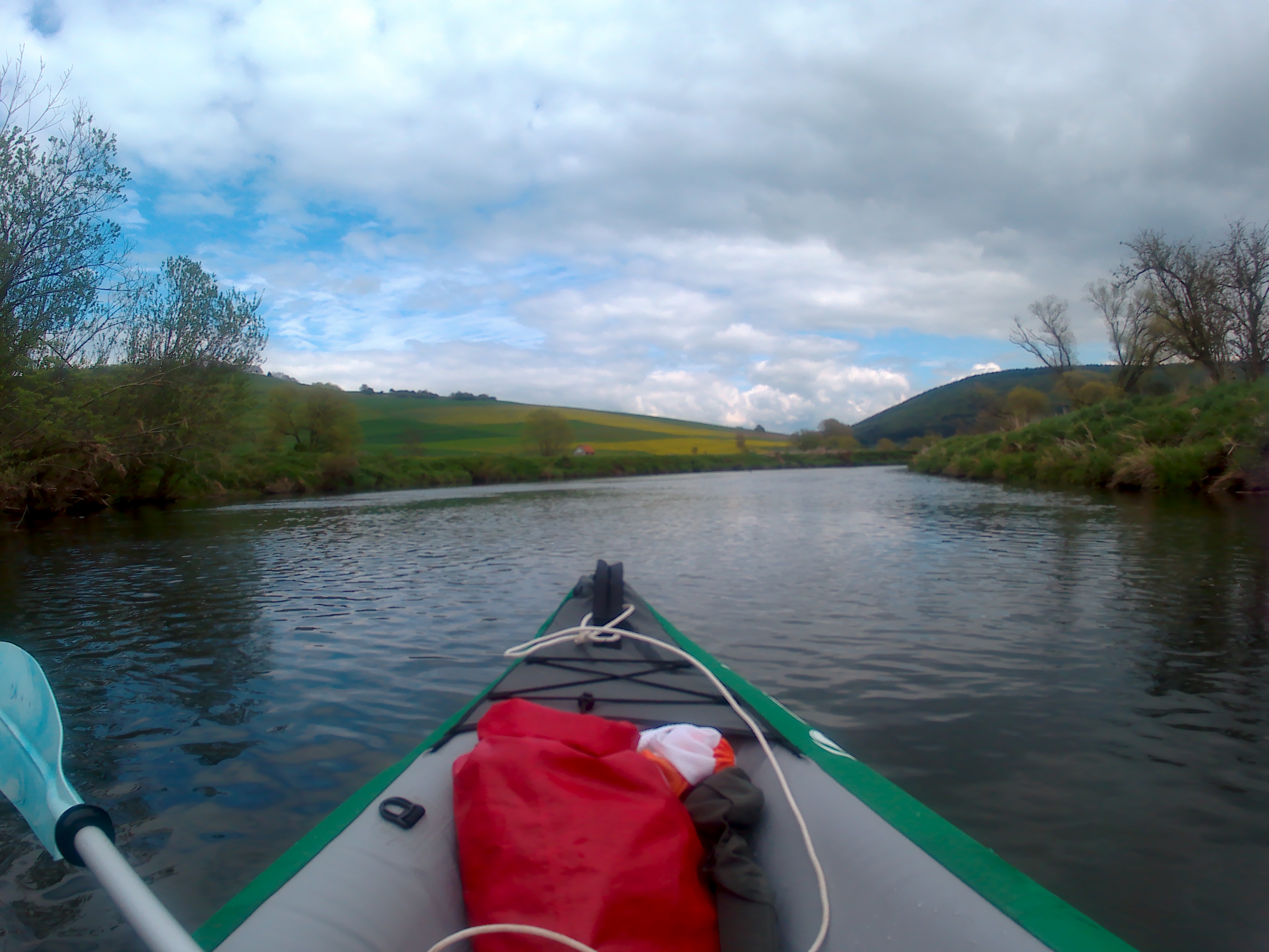 kayak trip day 1 donaueschingen to geisingen gutmadingen paddle