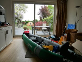 kayak trip inflatable canoe sevylor adventure plus test camping