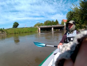 Kayak trip day 7 dettingen to neu-ulm opfingen dam