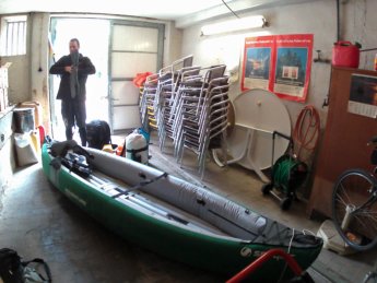 Day 6 Munderkingen garage hotel rose kayak inflatable canoe paddle kayak&work danube donau