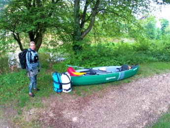 Day 6 Munderkingen garage hotel rose kayak inflatable canoe paddle kayak&work danube donau