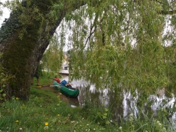 Portage Tuttlingen city center kayak canoe