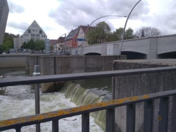 Tuttlingen wehr water drop dam