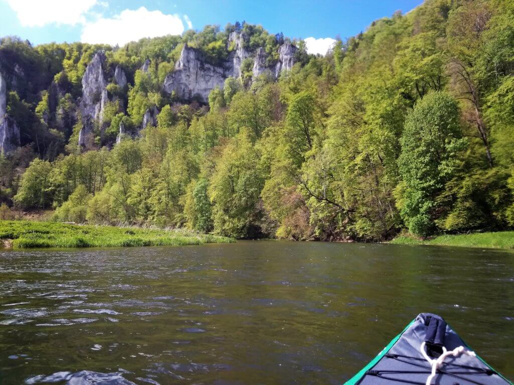 kayak trip day 4: Hausen im Tal to Sigmaringen Danube Donau river canoe paddling Germany Baden-Württemberg