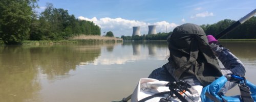 Kayak Trip Day 9 - Günzburg to Dillingen an der Donau Gundremmingen Nuclear Power Plant
