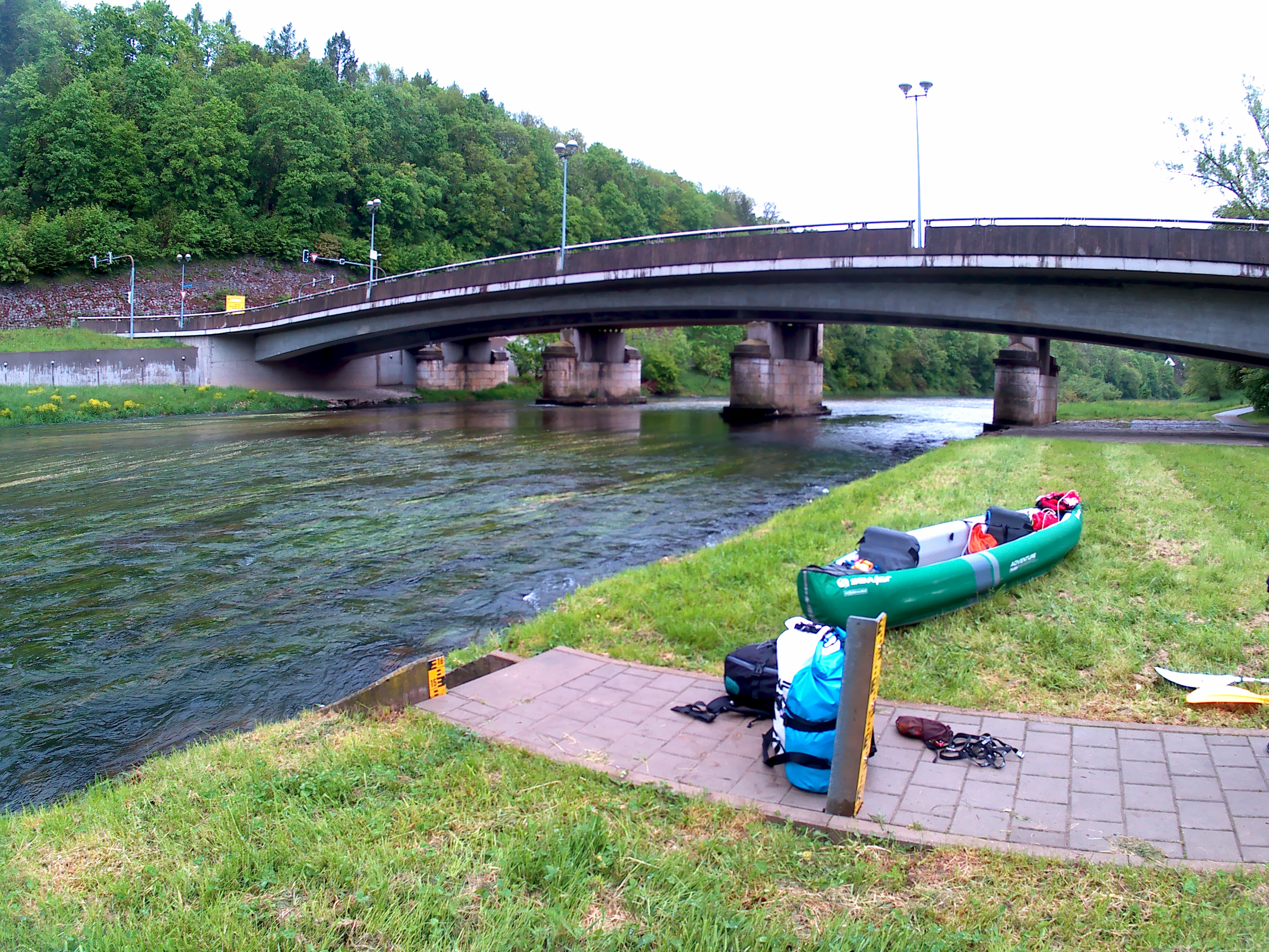Kayak trip day 5 sigmaringen launch spot paddle day canoe kayak inflatable