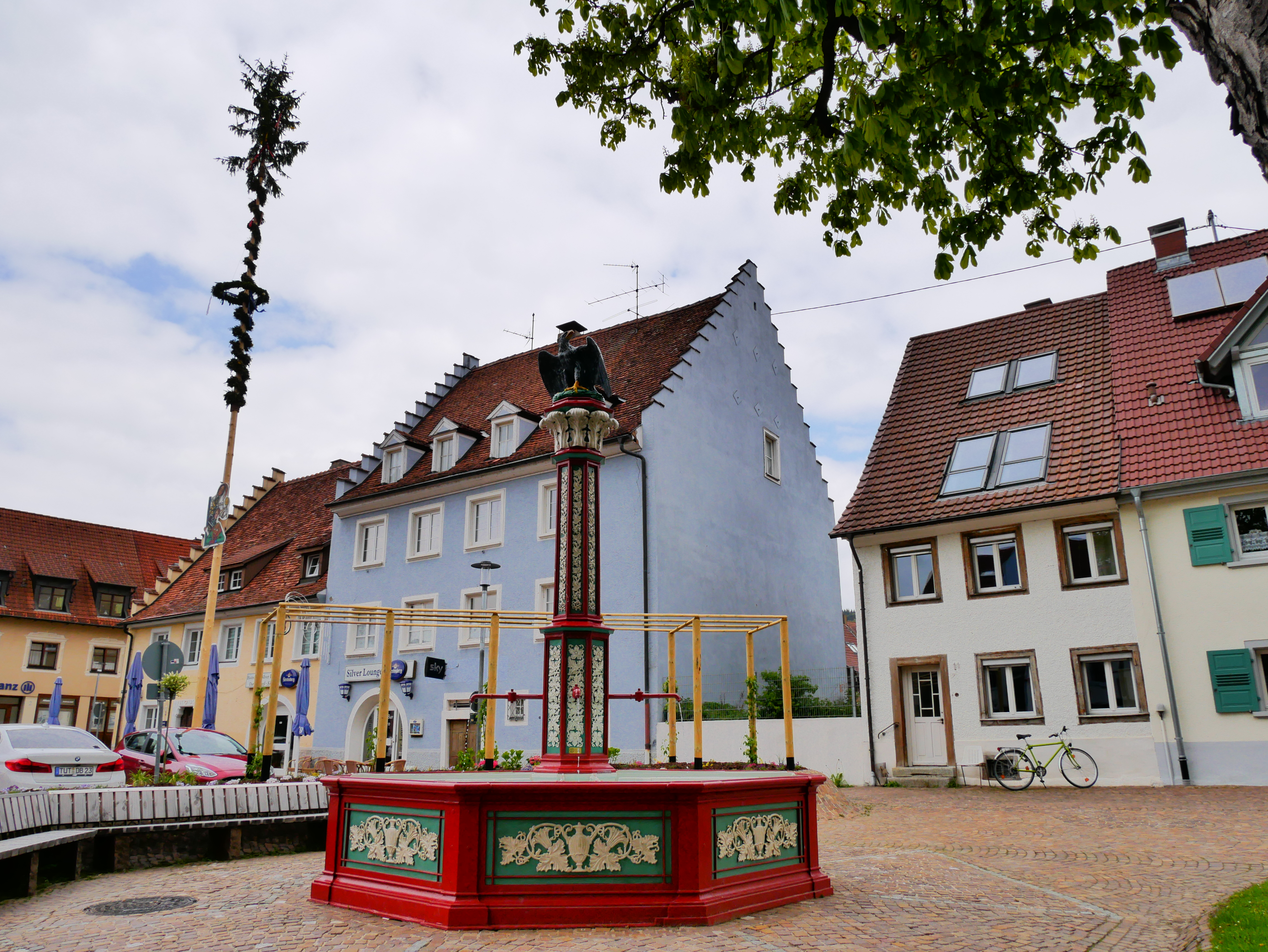 Arena gästehaus Geisingen quelle fountain Baden-Württemberg Germany Deutschland süden danube donau river