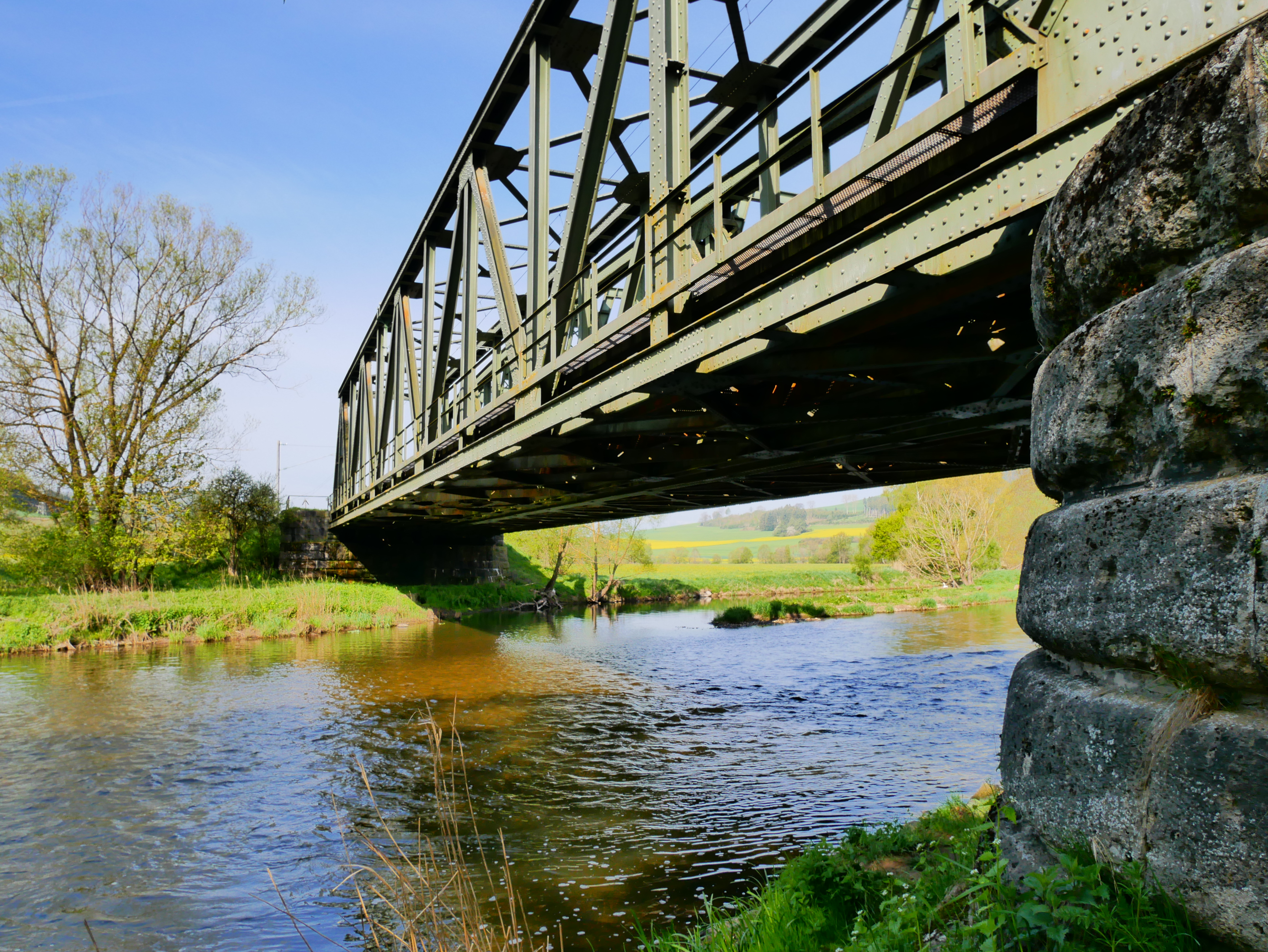 Geisingen train bridge germany kayak and work