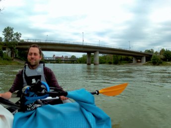 9 Day 13 Ingolstadt to Vohburg kayak canoe lock sluice self-service