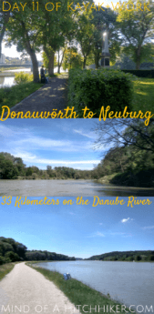 Kayak+Work day 11: we paddled from Donauwörth to Neuburg in Bavaria. These towns are along something called the 'Romantic road' (Romantische Straße), even though the history is quite bloody. #Donau #Donauwörth #Neuburg #Bavaria #Bayern #Germany #Deutschland #Danube #kayak #canoe #paddling #river #Europe #journey #digitalnomad #inflatablekayak #inflatablecanoe #romanticroad #romantischestraße #romantischestrasse