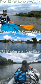 On day 18 of Kayak+Work, we left beautiful Straubing for Deggendorf. On this stretch, we encountered the first 'speedbumps' in the Danube river that slow down the speed of the water (and can damage your boat). #Bavaria #Germany #Straubing #history #Europe #European #EuropeanHistory #Deggendorf #knödel #Bayern #Deutschland #Donau #paddeln #fluss #Zucchini #travel #digitalnomad #waterproof #kayak #canoe