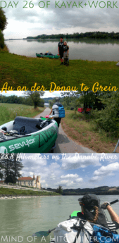 On the 26th day, we paddled from Au an der Donau to Grein. The father-son duo that we'd paddled with the previous day also had the exact same program. We also c #Donau #Danube #kayak #canoe #AuanderDonau #Grein #Au #digitalnomad #Austria #Österreich #Osterreich #Neuhaus #Schloss #castle #Europe #Mühlviertel #upperaustria #oberösterreich #Wallsee #portage