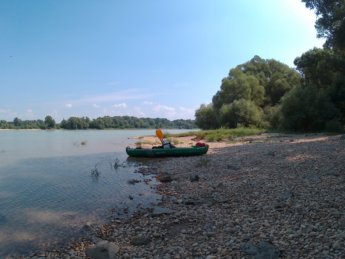 Kayak Trip Day 33: Vienna to Haslau - Birthday on the Danube