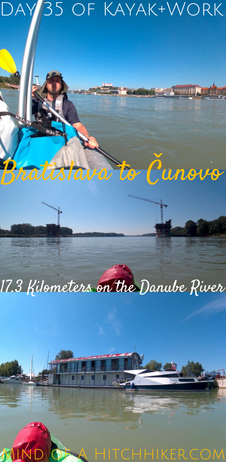 Kayak+work day 35 Bratislava Čunovo Slovakia pinterest pin