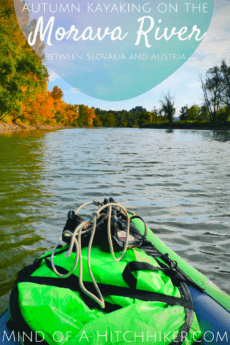 As a day trip from Bratislava, we took our inflatable canoe named Zucchini and took a Bolt taxi to Záhorská Ves to paddle in the Morava River on the border of Slovakia and Austria. #Morava #March #river #Bratislava #Slovakia #Austria #Österreich #kayak #canoe #inflatablekayak #inflatablecanoe #paddling #Danube #Donau #Vienna #fishing #Devín #Castle #twincity #autumn