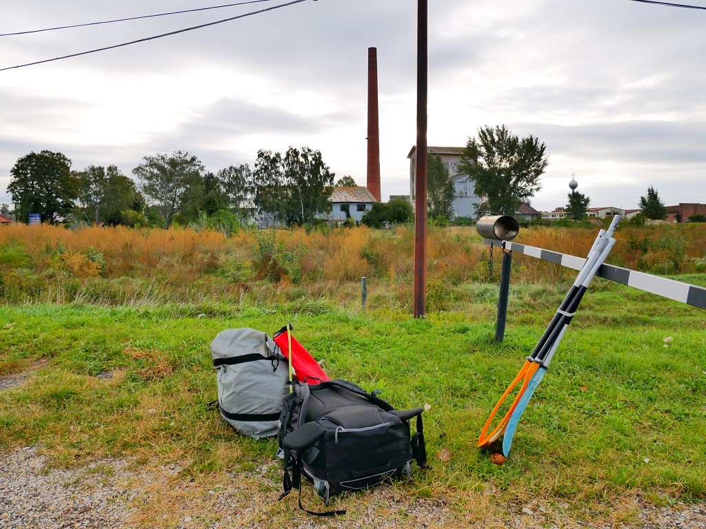 1 All our gear paddling the morava river