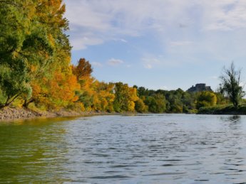 24 Devín castle autumn colors morava river
