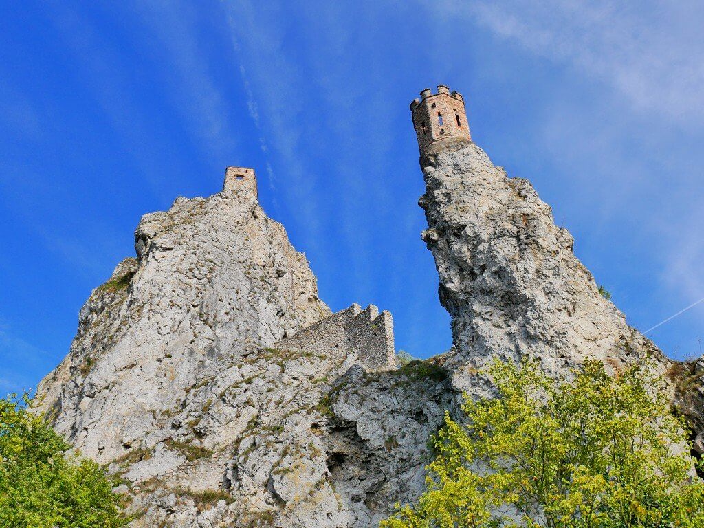 34 Devin castle ruins tower rock keep morava danube confluence