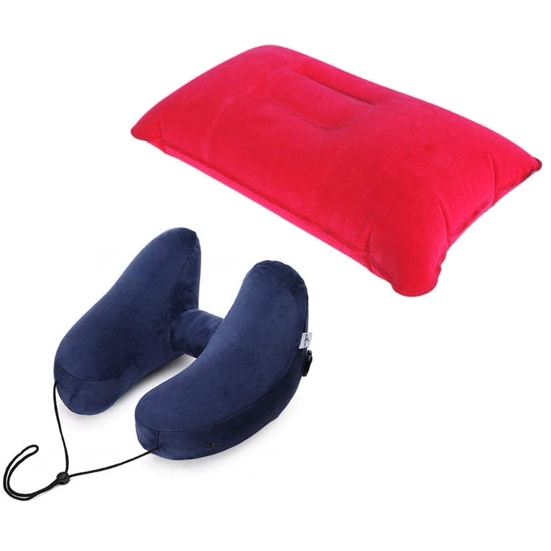 inflatable travel pillows two of them