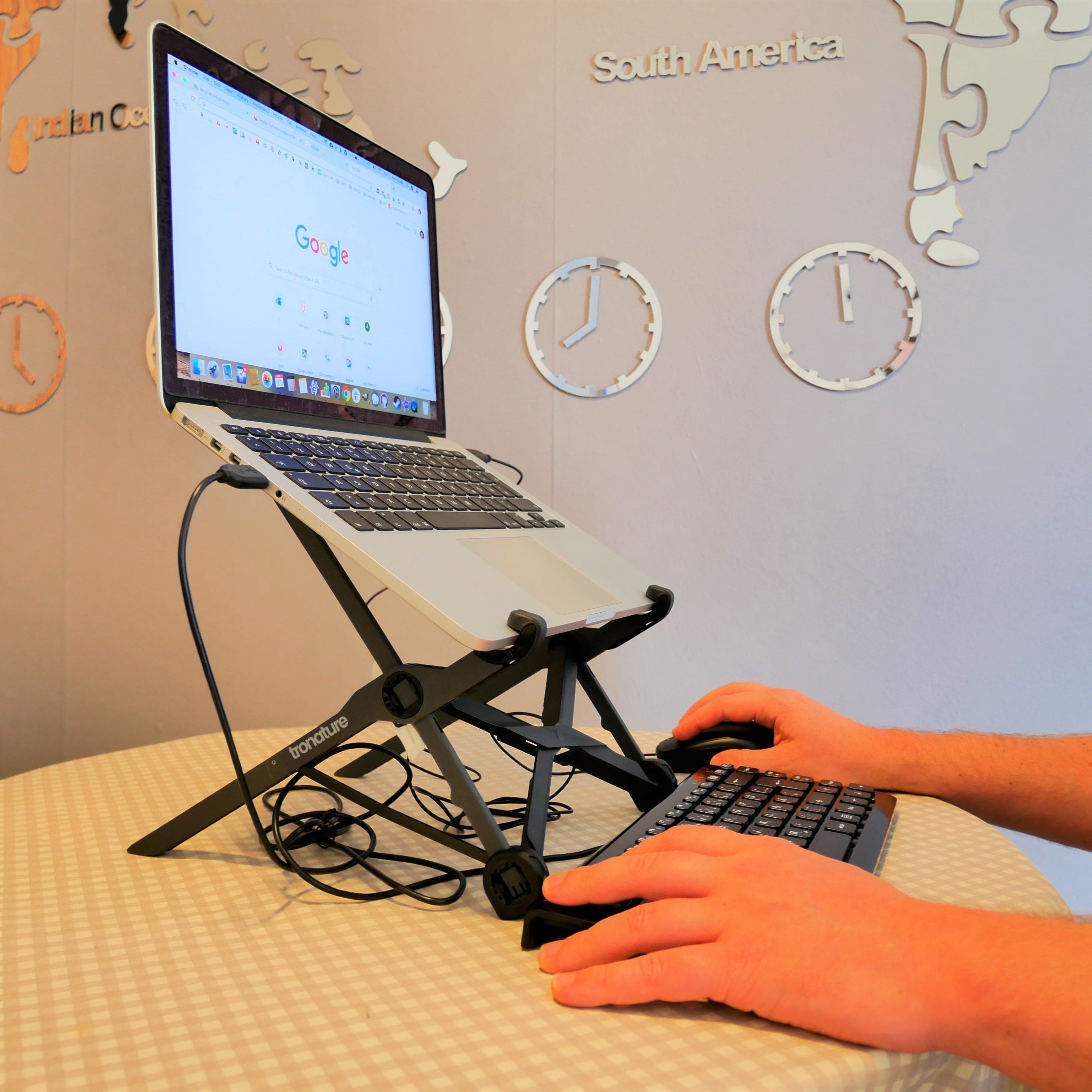 tronature laptop stand lightweight travel friendly digital nomad gear