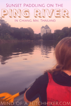 Once or twice a week, there's organized paddling you can join in Chiang Mai on the Ping River. #ChiangMai #PingRiver #Thailand #WatFaHam #Temple #Buddhism #southeastasia #Asia #travel #journey #Thai #loikrathong #yipeng #chaophraya #Bangkok #digitalnomad #river #kayak #canoe #kayakclub
